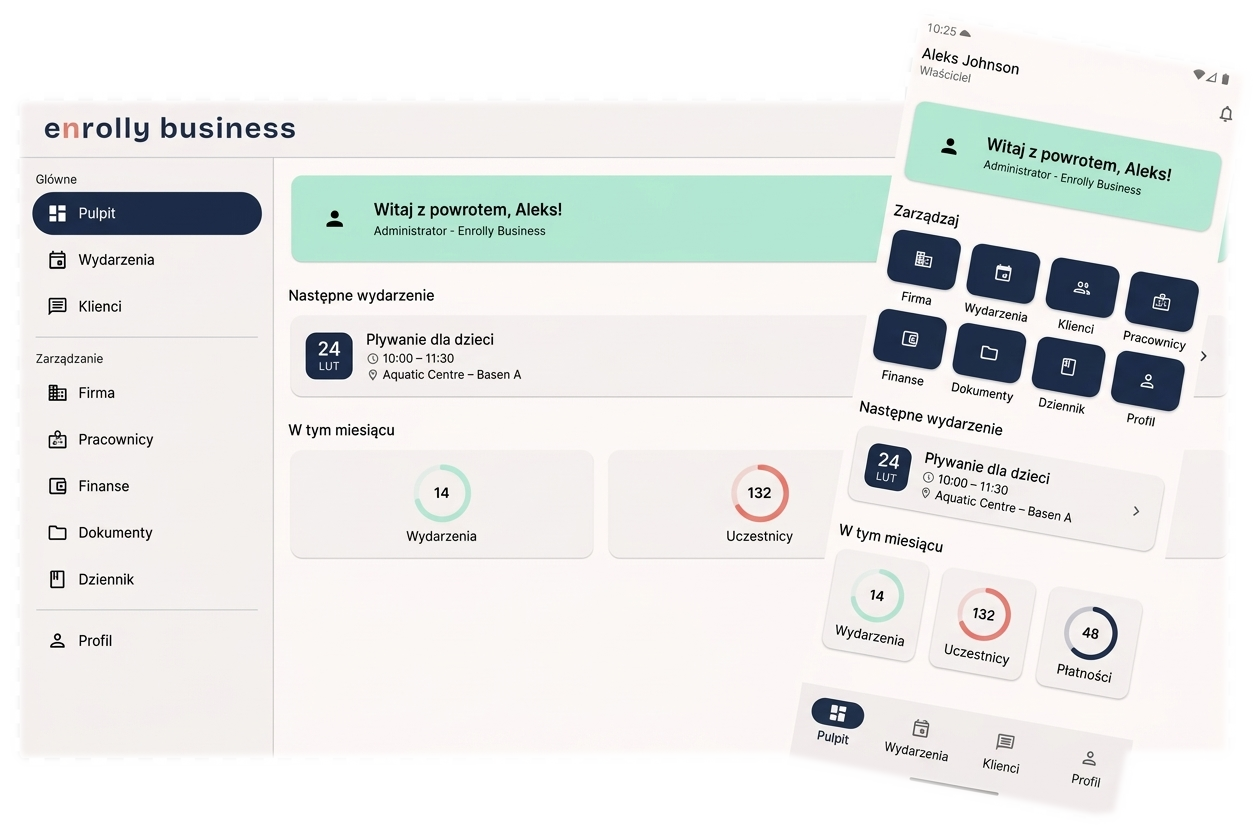 Enrolly Business - aplikacja mobilna